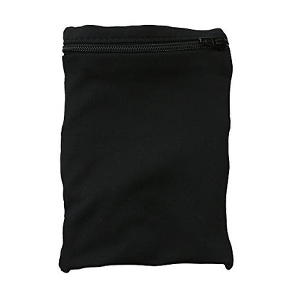 Sprigs Wrist Wallet Running Wristband Pocket for Keys Cards Cash ID Phone - color: Black/Pink