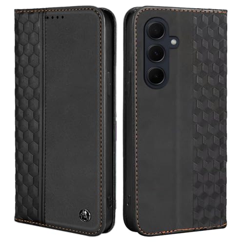 Wallet Case for Samsung Galaxy A36 5G 2025 6.7 inch - PU Leather Flip Cover with Card Holder Slots, Strong Magnetic Folio Kickstand Phone Case, Black - color: Black, size: Samsung Galaxy A36 6.7"