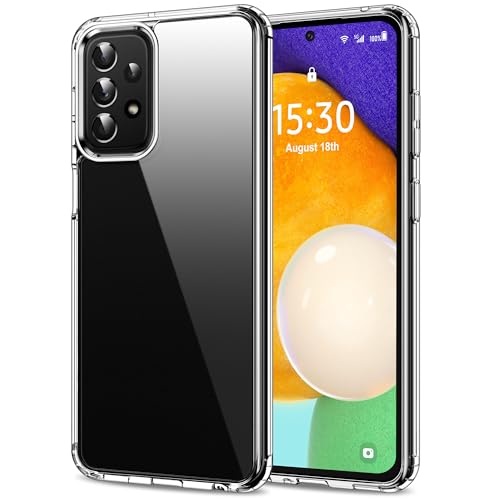 HOOMIL Case for Samsung Galaxy A52/A52s 5G, Non-Yellowing, Drop Protection, Anti-Scratch Transparent Hard Back Phone Cover - Crystal Clear - color: Clear, size: A52/A52s 5G