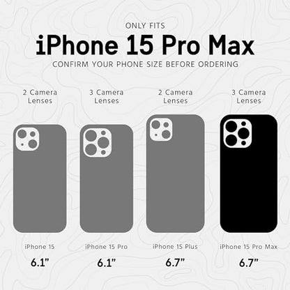 Pelican Ranger Series - iPhone 15 Pro Max Case 6.7" [Compatible with MagSafe] [Anti-Yellow] Magnetic Phone Case with Anti-Scratch Tech [12ft MIL-Grade Drop Protection] Cover for 15 Pro Max - Clear | Rugged Magnetic Phone Case w/12ft Military-Grade Drop Pr