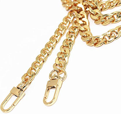 47" Gold Crossbody Chain Strap for Purse Handbag Shoulder Bag Replacement - color: Gold