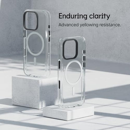 RhinoShield Clear MagSafe Compatible Case for iPhone 16 | Godzilla Strong Magnetic, Anti-Yellowing, Transparent, High Clarity, Shockproof, Military Grade Drop Protection - color: Arcadia, size: iPhone 16 - Camera Control Button