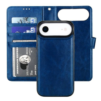 Bocasal Detachable Wallet Case Card Holder for iPhone 17 Air, Blue - color: Blue