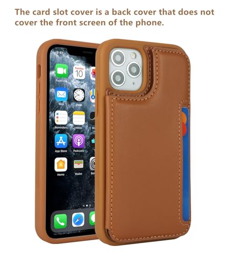 iCoverCase Compatible with iPhone 11 Pro Phone Case with Card Holder, Wallet Case for Women Men RFID Blocking PU Leather Protective Case 5.8 Inch (Light Brown) - color: Light Brown