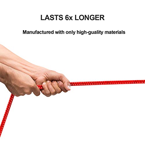 USB to Lightning Cable, 5 Pack iPhone Charger Fast Charging Cord (Red) - color: Red, style: USB-A to L