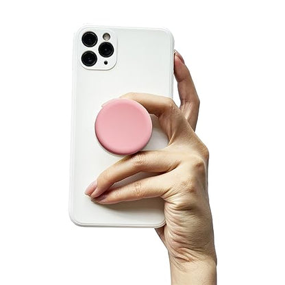 GRIPONG Cute Soft Silicone Cover Expandable Collapsible Mobile Phone Grip Stand Holder for Smartphone Tablet Cell Phone Accessory (Baby Pink) - color: Baby Pink