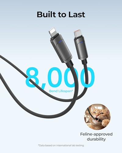 VIYISI 100W Fast Charging Cable 2-in-1 with USB-C & Lighting