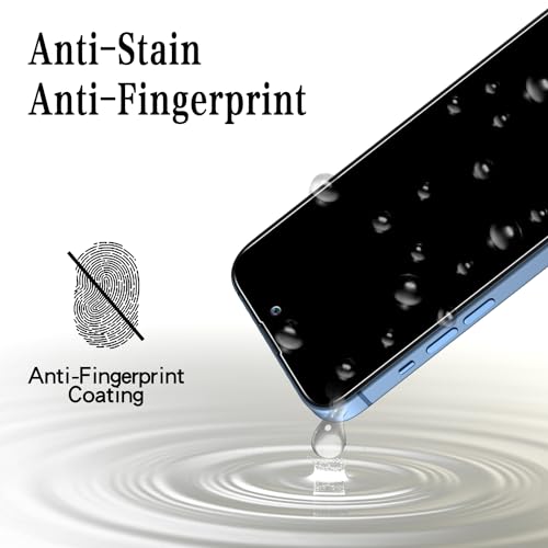 MAYtobe 2-Pack Screen Protector for iPhone 15 Pro, iPhone 15 Tempered Glass - size: iPhone 15 Pro,15(Black)