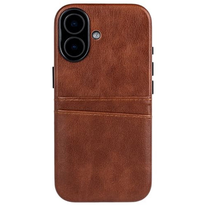 Dockem Card Case for iPhone 17 with Magnetic Mounting Plate, Camera Control Button, Wallet with 2 Holder Slots: M2 Exec Premium Synthetic Leather (Brown) - color: Brown, size: 17