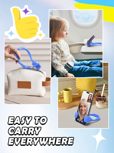 Teen Boys Gifts for Men Adults Stocking Stuffers Thumbs Up Cellphone Stand - color: Blue