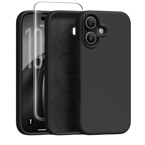 GONEZ Magnetic for iPhone 17 Case, Silicone Cover Black - color: Black, size: Iphone 17
