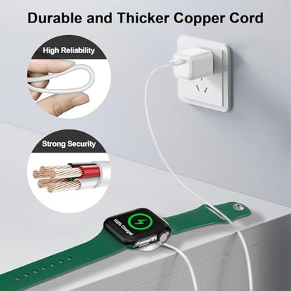 2026 Upgraded Magnetic Fast Charging Cable for Apple Watch Charger - color: A-White, size: 2.0M
