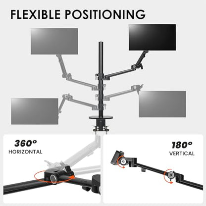 TARION 19" Modular Arm Mount with Tablet Holder VESA Mount Titanrig Arm X - size: Arm X (Monitor / Laptop)