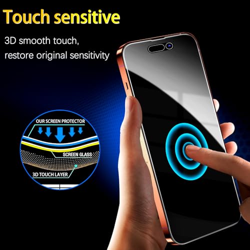 MAYtobe 2-Pack 360 Degree Privacy Screen Protector for iPhone 17 Pro Max - size: iPhone 17 Pro Max(Black)