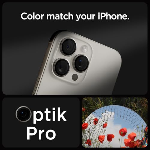 Spigen Camera Lens Protector for iPhone 16 Pro Max - Natural Titanium - color: Natural Titanium
