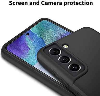 LRK Ultra Thin Black Case Compatible with Samsung Galaxy S21 FE 5G: Slim, Soft, and Flexible (NOT Hard) [Matte Finish] Protective Black Phone Cover for Samsung Galaxy S21 FE 5G, 6.4 Inch - Matte Black - size: Samsung Galaxy S21 FE