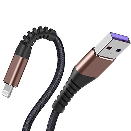 [ Apple Certified 2pack ] iPhone Charger,Lightning Cable, Fast Charging Cables for Apple iPhone 12/11/11Pro/11Max/ X/XS/XR/XS Max/8/7/6/5S/SE/iPad Mini Air (6ft, Brown) - color: Brown, size: 6foot