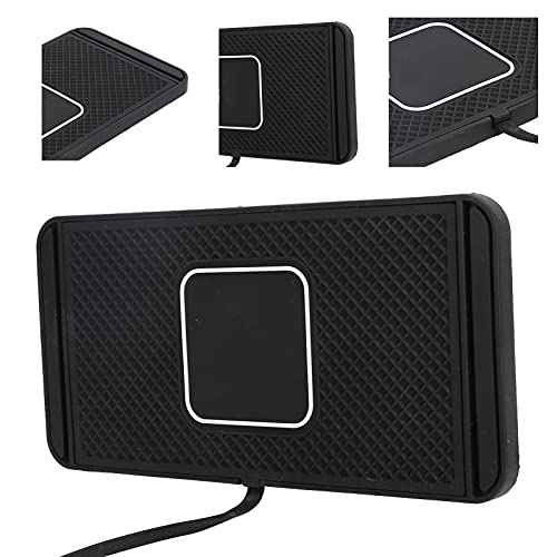 15W Non-Slip Wireless Car Charger, Fast Charging Mat for Safe Driving, Applicable to Mobile Phones, Silicone Material