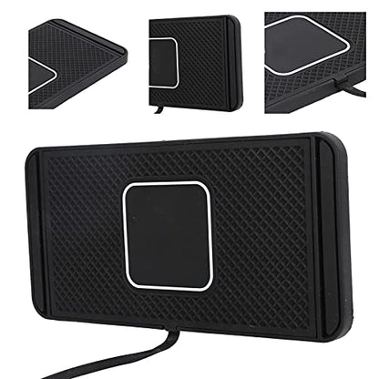 15W Non-Slip Wireless Car Charger, Fast Charging Mat for Safe Driving, Applicable to Mobile Phones, Silicone Material