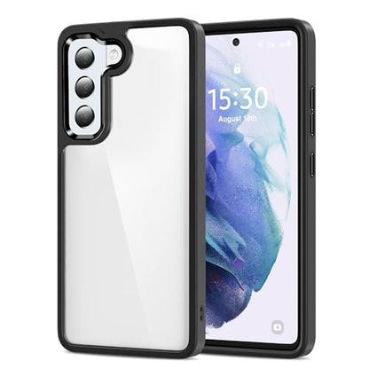 HOOMIL Case for Samsung Galaxy S21+ Plus (ONLY 6.7-Inch), Non-Yellowing, Drop Protection, Anti-Scratch Transparent Hard Back Phone Cover - Black Clear - color: Black Clear, size: Samsung Galaxy S21 Plus