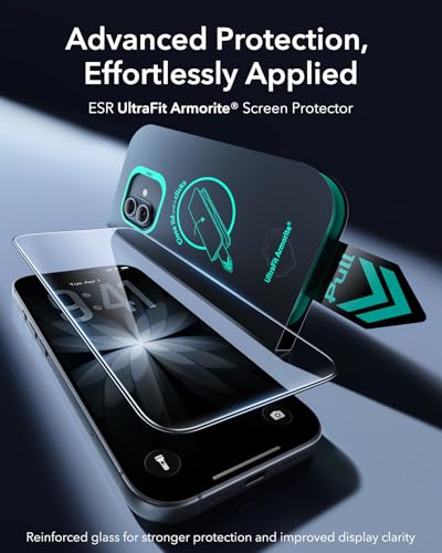 ESR 2 Pack Armorite for iPhone 17/iPhone 16 Pro Screen Protector - size: iPhone 17/16 Pro 6.3 inch