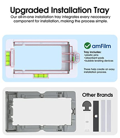 amFilm Ultra Glass Screen Protector for Samsung Galaxy S22 Ultra 6.8'' 2022
