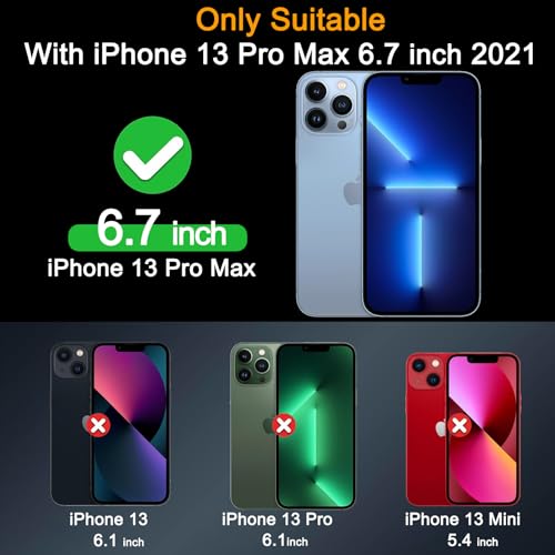 Milomdoi Screen Protector for iPhone 13 Pro,Tempered Glass | 3+3 Pack, 9H+ Hardness, Camera Lens Protector, Military Grade Shatterproof, Easy Installation, No Bubbles, Case Friendly - size: iPhone 13 Pro Max-6.7 Inch