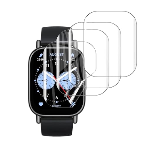 4-Pack for Redmi Watch 5 Lite Screen Protector, Soft Flexible TPU Ultra-Thin Self-Healing Bubble-Free Protective Film for Redmi Watch 5 Lite, HD Clear Case-Friendly Easy Installation - size: Redmi Watch 5 Lite