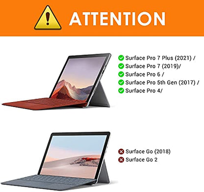 MoKo 2 Pack Matte Screen Protector for Surface Pro 7+/7/6/5/4/LTE, Clear - size: 2 Pack