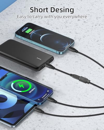 USB C Multi Charging Cable 30cm, 5V/3A USB C Splitter 1 in 3 Out,Type C Splitter Cable Female to 3 Male,Supports Data Sync & Charging for Phones,Tablets,Cameras,Power Banks (2Pack) - style: Type-C female to 3 Type-C male 30cm