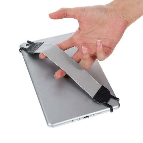 Ptwola Hand Strap Holder Universal Tablet Secure Grip Holder, Grey - color: Grey