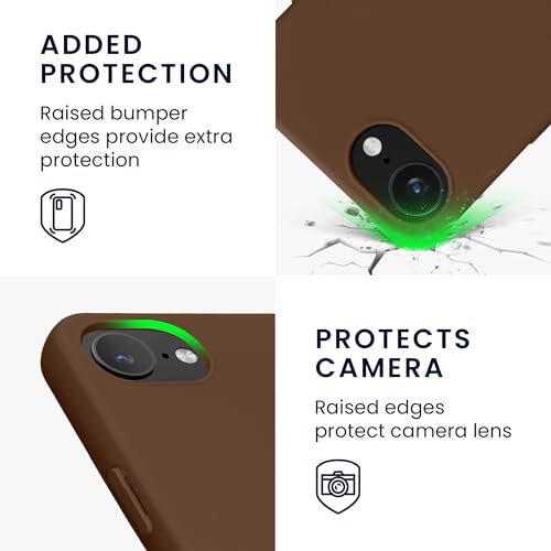 kwmobile Case Compatible with Apple iPhone 17e / iPhone 16e Case - Slim Protective TPU Silicone Phone Cover - Chocolate - color: Chocolate, size: iPhone 17e / iPhone 16e
