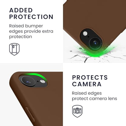 kwmobile Case Compatible with Apple iPhone 17e / iPhone 16e Case - Slim Protective TPU Silicone Phone Cover - Chocolate - color: Chocolate, size: iPhone 17e / iPhone 16e