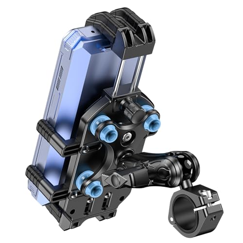 LOKTENWO Motorcycle Phone Mount with Vibration Dampener & Secure Lock