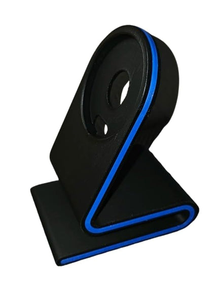 Modern Phone Stand with Magnetic Charging Compatibility – Custom Accent Color – Black Base (Magnetic Charger Not Included) (Marble) - color: Marble