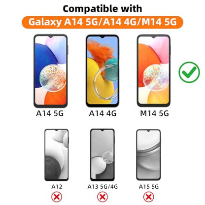 3 Pack Privacy Screen Protector for Samsung Galaxy A14 5G/M14 5G - size: [Privacy] Galaxy A14 (3 Pack)