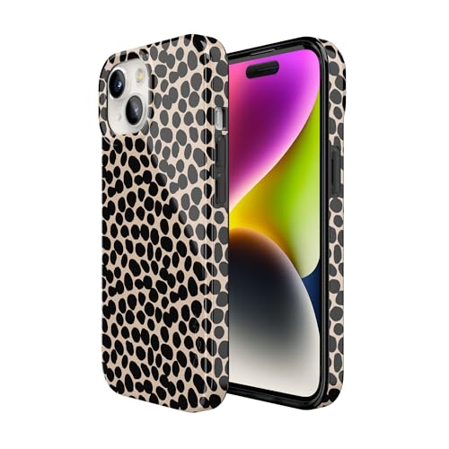 Casely iPhone 15 Plus Case | Lost in Spots | Cheetah Print | Compatible with MagSafe | Classic Ultra Slim Design - color: Lost in Spots | Cheetah Print