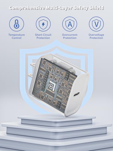iPhone 14 13 Pro Max Charger Fast Charging,Apple Mfi Certified Fast Charger - color: White 6foot