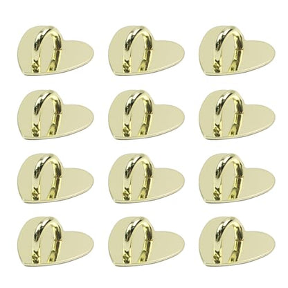 Phone Charm Hook Adhesive Phone Finger Grip Hook, Heart Shaped - color: Gold