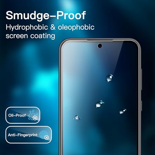JETech Screen Protector for Samsung Galaxy S23 FE, 3-Pack | HD Clear, Fingerprint Compatible, Anti-Scratch Glass - size: Galaxy S23 FE