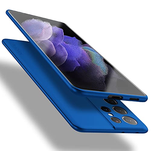 X-level for Samsung Galaxy S21 Ultra Case Slim Fit Soft TPU Super Ultra-Thin [Guardian Series] Phone Back Cover Light Protective Matte Finish Coating Cases for Samsung S21 Ultra-Blue - color: Blue