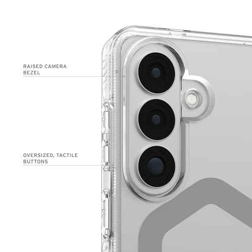 URBAN ARMOR GEAR UAG for Samsung Galaxy S26 Case 6.3" Plyo - Magnetic Charging Compatible Anti-Yellowing Transparent Rugged Military Drop Tested Protective Cover, Ice/Silver - color: Plyo - Ice/Silver