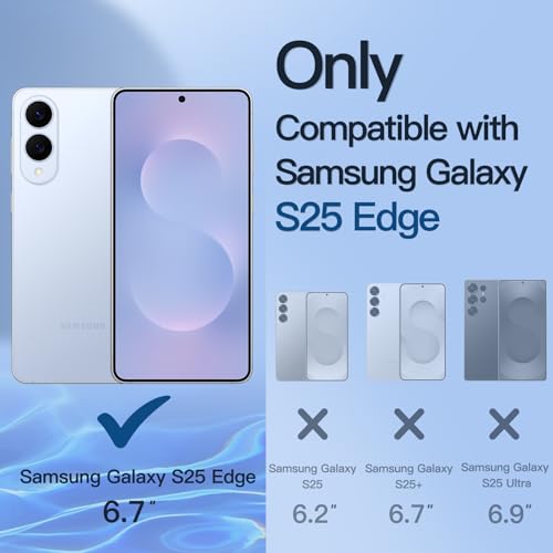 JETech Privacy Screen Protector for Samsung Galaxy S25 Edge, 2-Pack - size: Galaxy S25 Edge