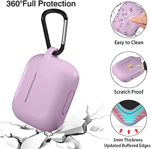 Lerobo for AirPods Pro 2nd/1st Case with Keychain, Lavender - color: Lavender