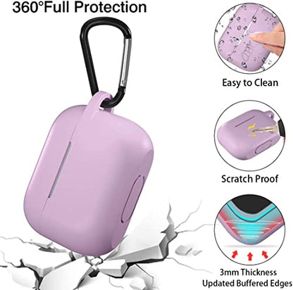 Lerobo for AirPods Pro 2nd/1st Case with Keychain, Lavender - color: Lavender