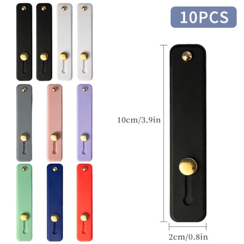 10 Pack Cell Phone Grip Strap Holder for Most Cell Phones & Cases