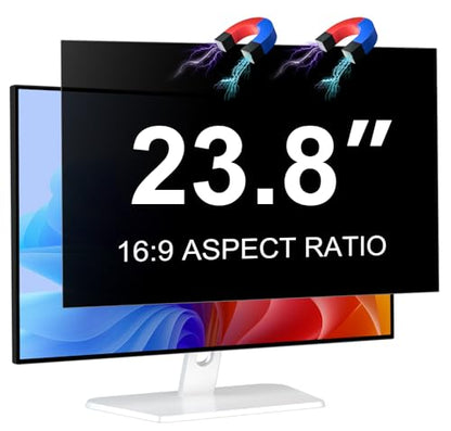 Magnetic 23.8 Inch Monitor Privacy Screen for 16:9 Aspect Ratio - size: For Computer Monitor 23.8Inch