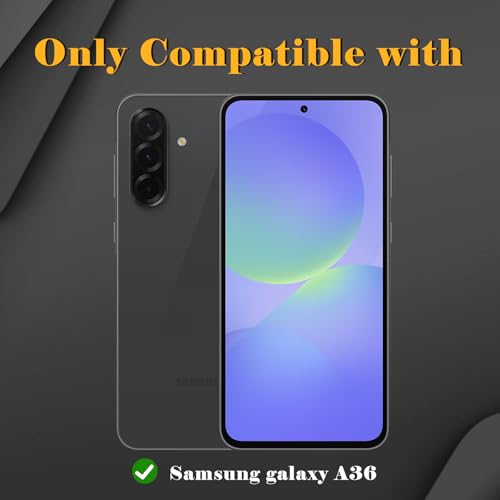 2 Pack Privacy Screen Protector for Samsung Galaxy A36, Tempered Glass Film full Coverage Anti Scratch, Anti-Spy, 9H Hardness, Bubble Free for Samsung Galaxy A36 Privacy Screen Protector - size: Samsung Galaxy A36