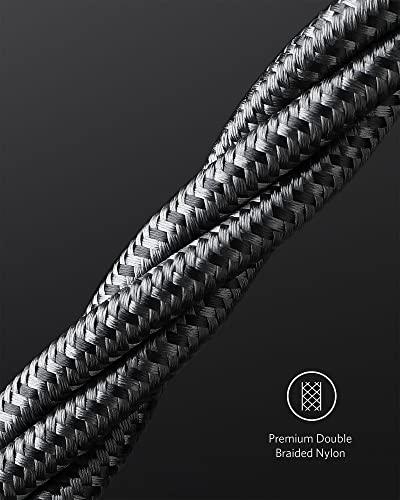 Anker USB C to USB C Cable, 100W Fast Charging Cable(2-Pack, 3.3 ft, Black) - color: Black, size: 3ft