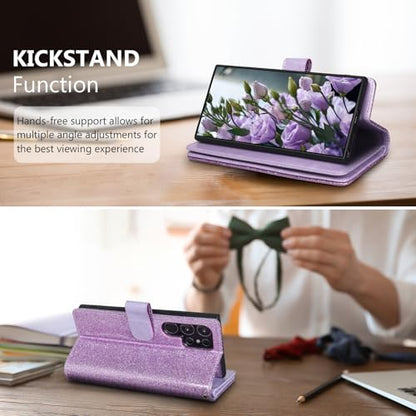 Varikke for Galaxy S25 Ultra Wallet Case Magnetic Detachable, Light Purple - color: Light Purple, size: Galaxy S25 Ultra 6.9"
